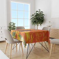 Personalized Netherlands Koningsdag Tablecloth 27th April Lion with Orange Tulip
