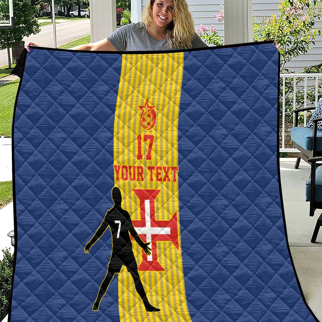 Custom Portugal Maderia Football Quilt Sporty Style