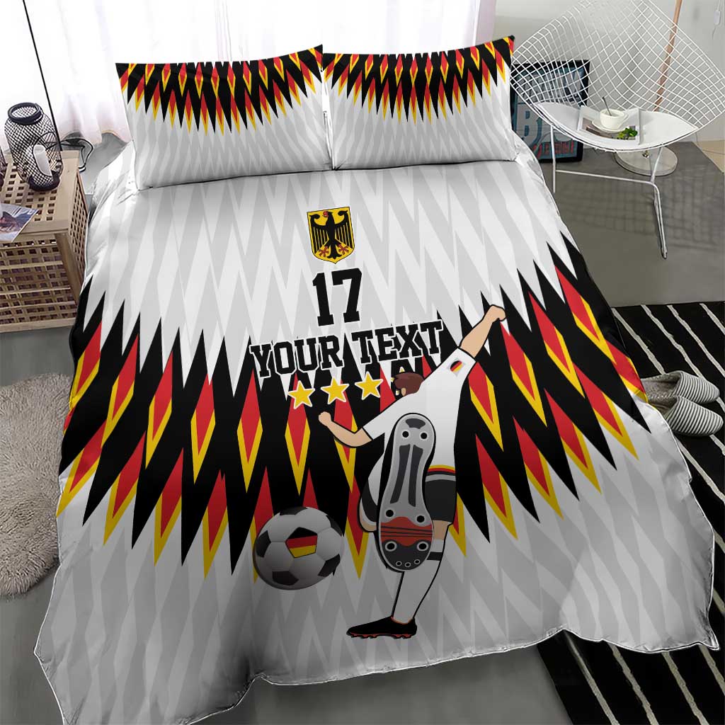 Custom Germany Football Bedding Set Sporty Style