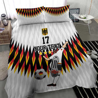 Custom Germany Football Bedding Set Sporty Style