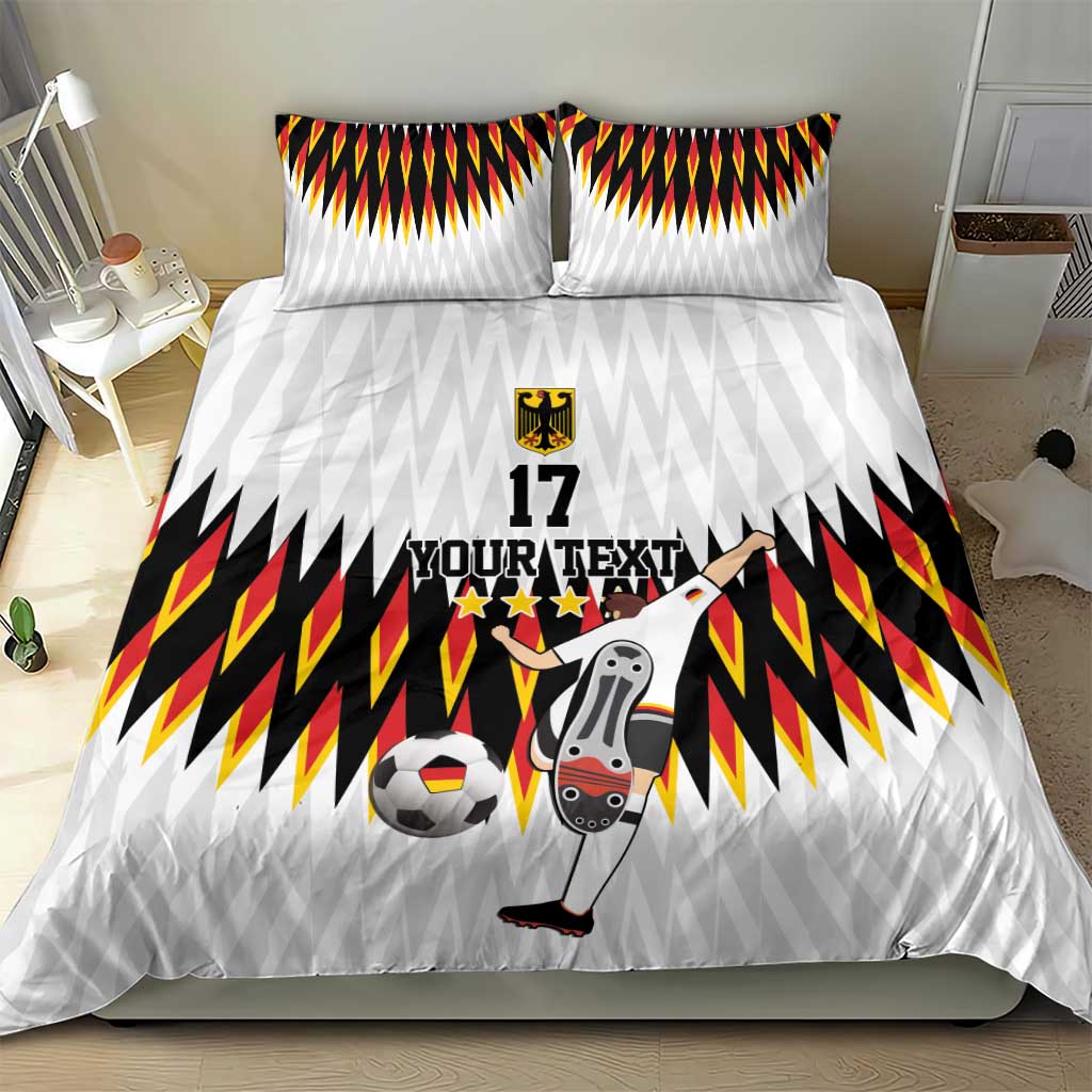 Custom Germany Football Bedding Set Sporty Style