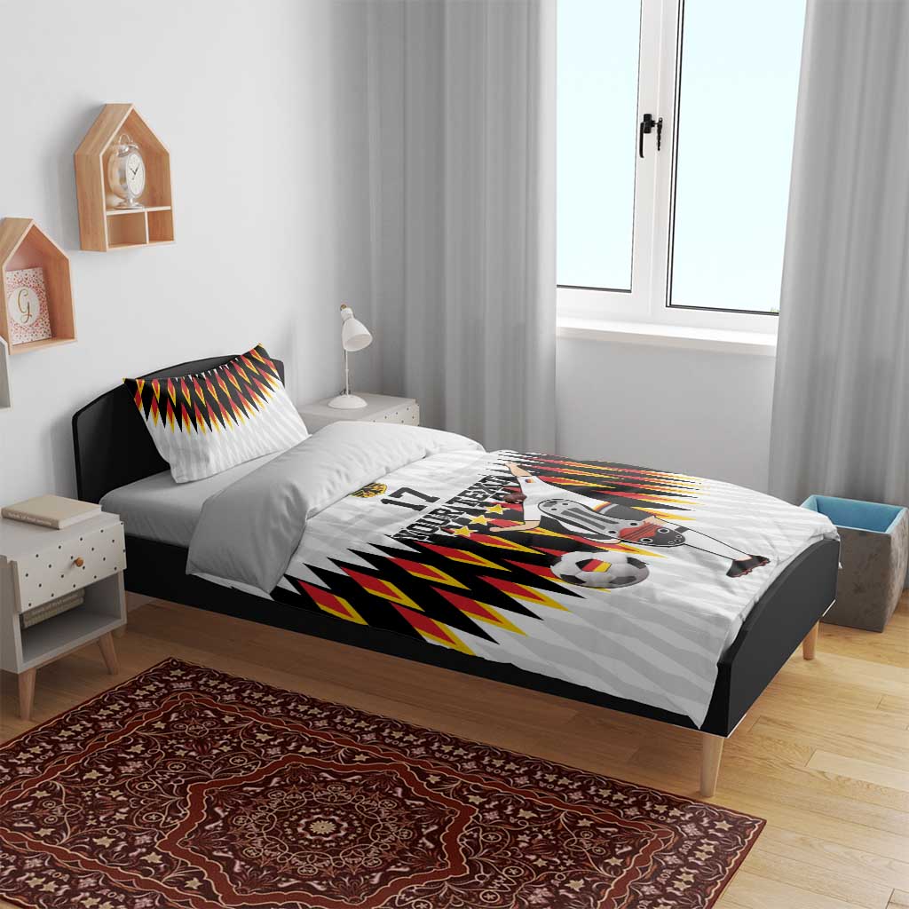 Custom Germany Football Bedding Set Sporty Style