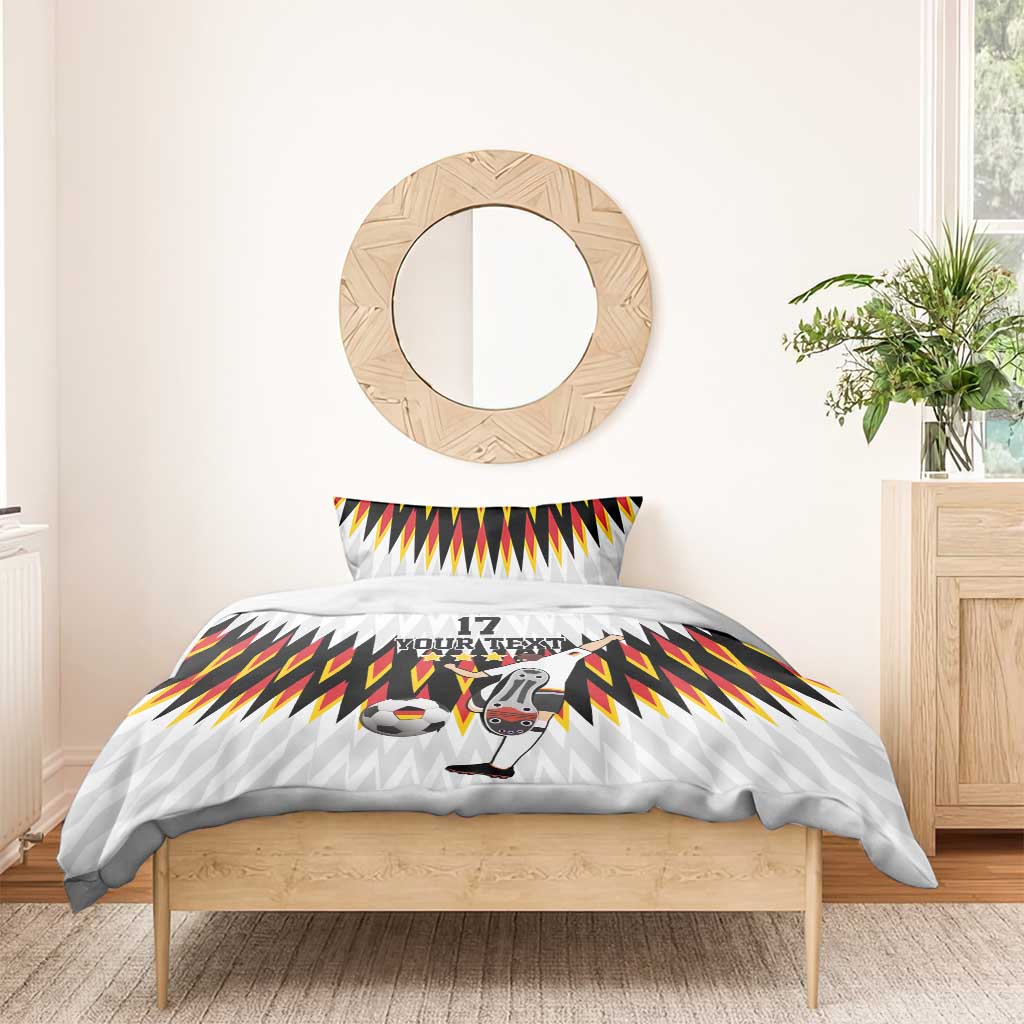 Custom Germany Football Bedding Set Sporty Style