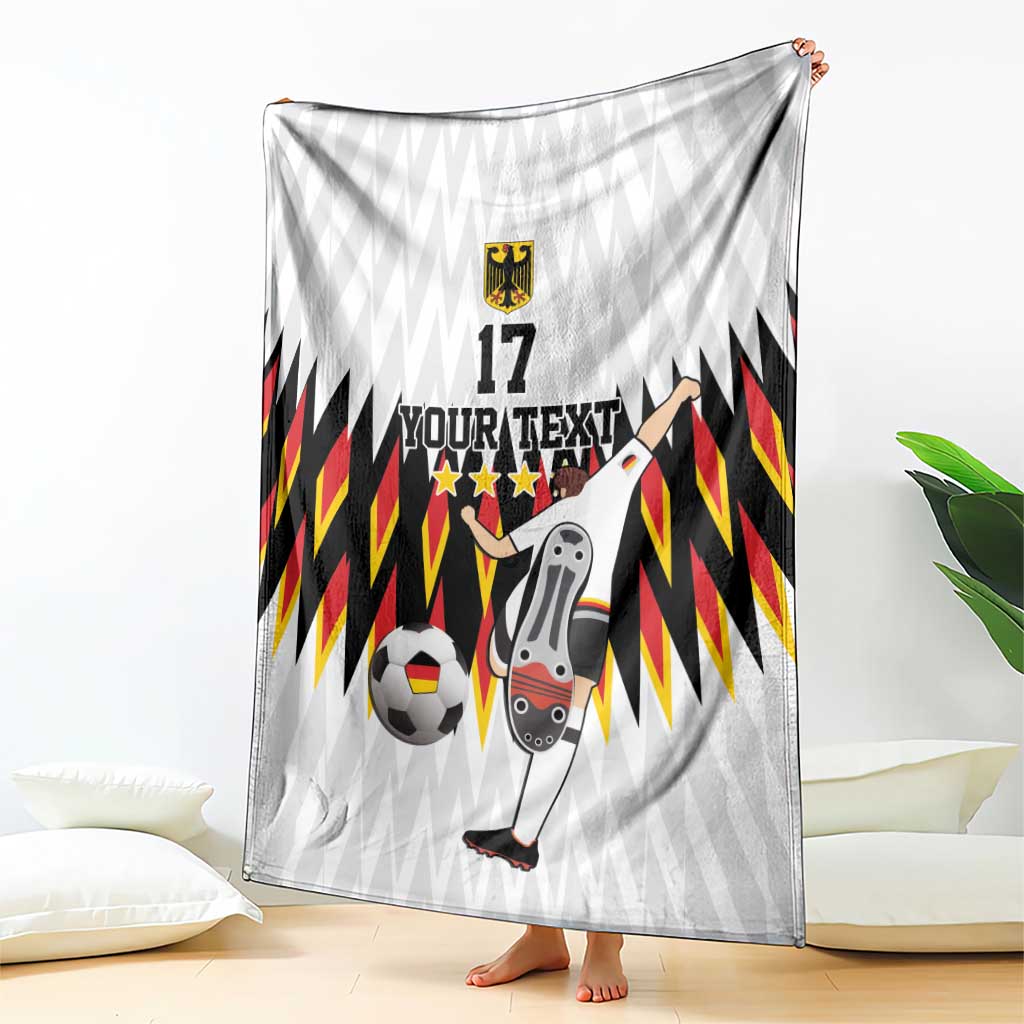 Custom Germany Football Blanket Sporty Style