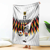 Custom Germany Football Blanket Sporty Style