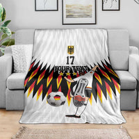 Custom Germany Football Blanket Sporty Style