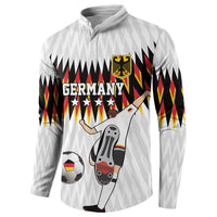 Custom Germany Football Button Sweatshirt Sporty Style
