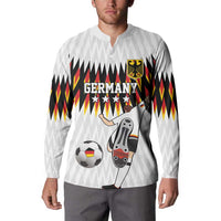 Custom Germany Football Button Sweatshirt Sporty Style