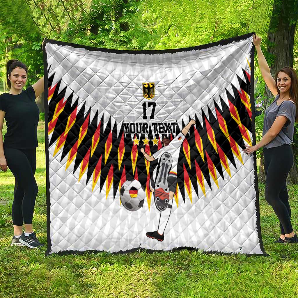 Custom Germany Football Quilt Sporty Style