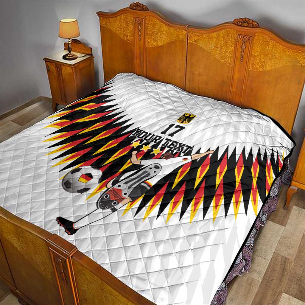 Custom Germany Football Quilt Sporty Style