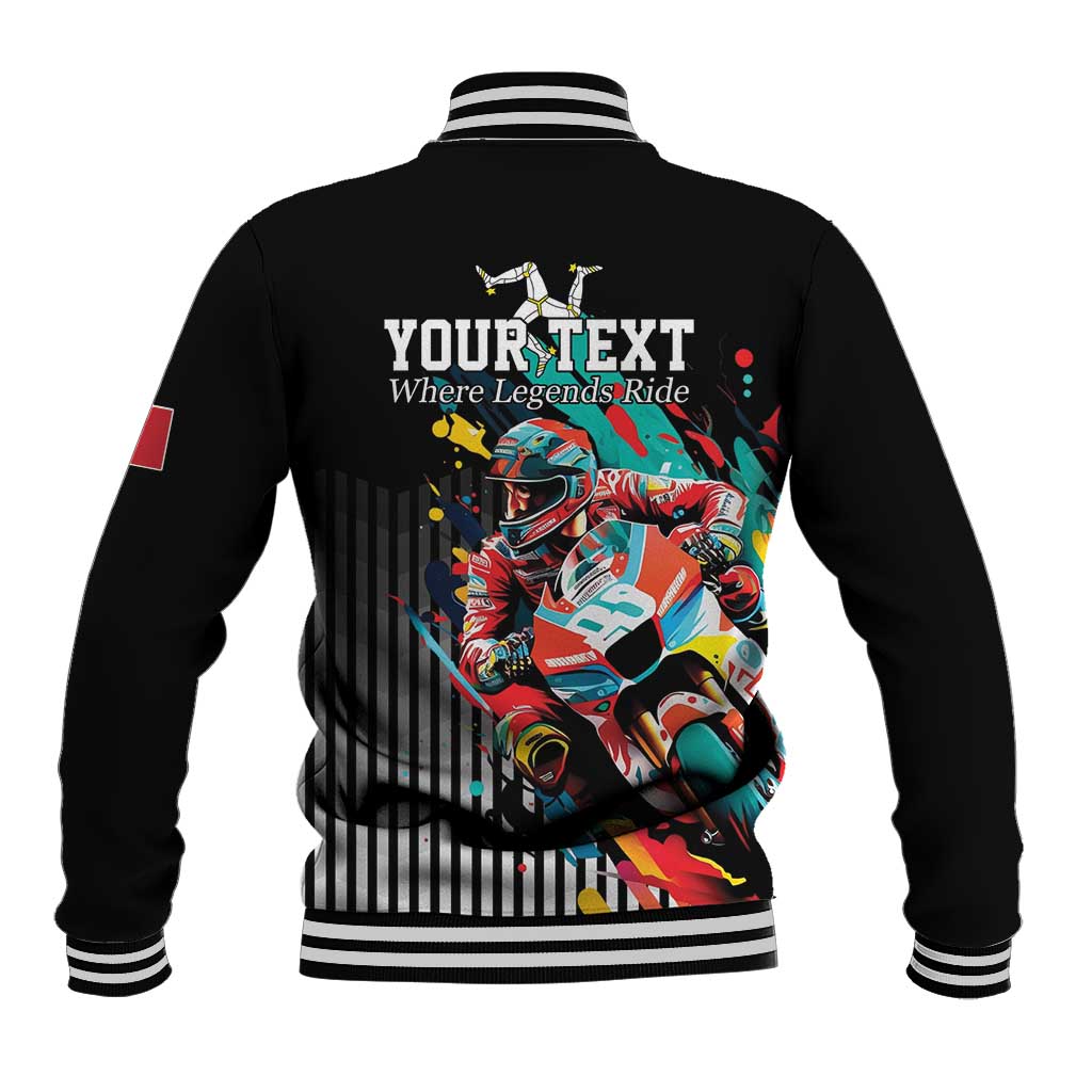 Personalized Isle of Man TT Baseball Jacket Motorcycle Racing
