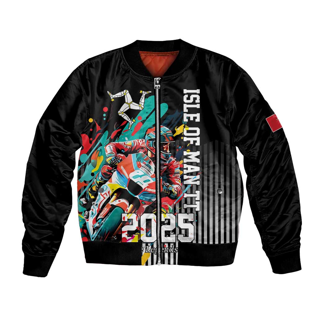 Personalized Isle of Man TT Bomber Jacket Motorcycle Racing