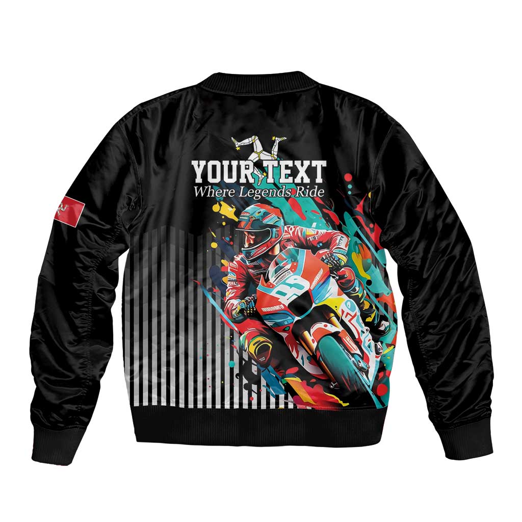 Personalized Isle of Man TT Bomber Jacket Motorcycle Racing
