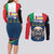 Italian Republic Football Couples Matching Long Sleeve Bodycon Dress and Long Sleeve Button Shirt Gli Azzurri History Champion