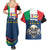 Italian Republic Football Couples Matching Summer Maxi Dress and Hawaiian Shirt Gli Azzurri History Champion