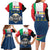 Italian Republic Football Family Matching Long Sleeve Bodycon Dress and Hawaiian Shirt Gli Azzurri History Champion