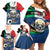 Italian Republic Football Family Matching Off Shoulder Short Dress and Hawaiian Shirt Gli Azzurri History Champion