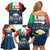 Italian Republic Football Family Matching Off Shoulder Short Dress and Hawaiian Shirt Gli Azzurri History Champion