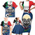 Italian Republic Football Family Matching Short Sleeve Bodycon Dress and Hawaiian Shirt Gli Azzurri History Champion