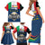 Italian Republic Football Family Matching Short Sleeve Bodycon Dress and Hawaiian Shirt Gli Azzurri History Champion