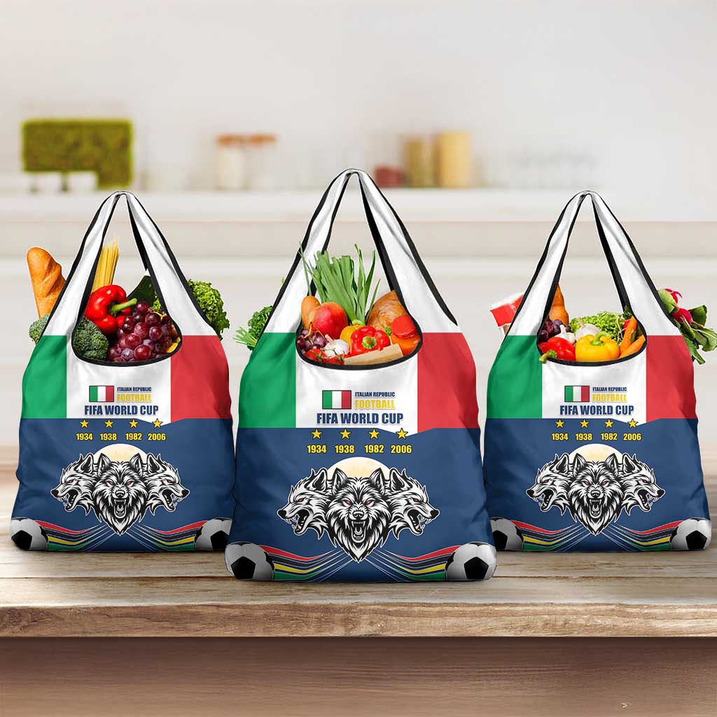 Italian Republic Football Grocery Bag Gli Azzurri History Champion