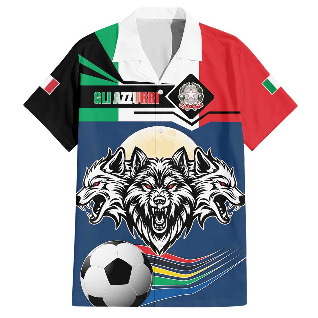 Italian Republic Football Hawaiian Shirt Gli Azzurri History Champion