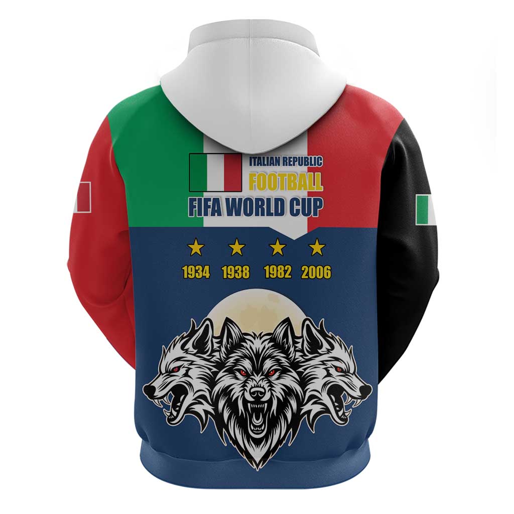 Italian Republic Football Hoodie Gli Azzurri History Champion