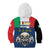 Italian Republic Football Kid Hoodie Gli Azzurri History Champion