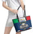 Italian Republic Football Leather Tote Bag Gli Azzurri History Champion