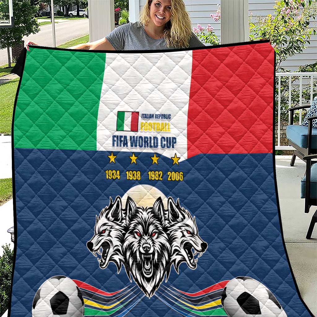 Italian Republic Football Quilt Gli Azzurri History Champion