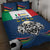 Italian Republic Football Quilt Bed Set Gli Azzurri History Champion