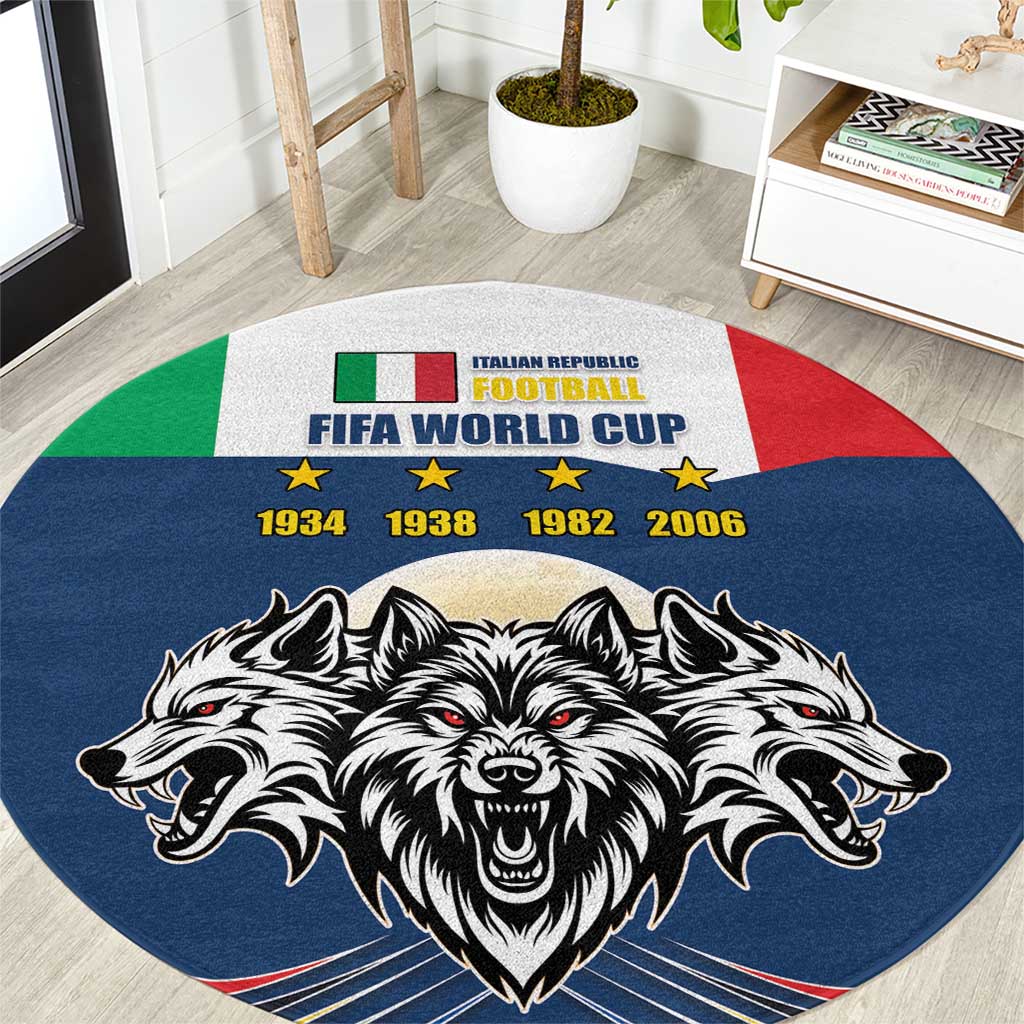 Italian Republic Football Round Carpet Gli Azzurri History Champion