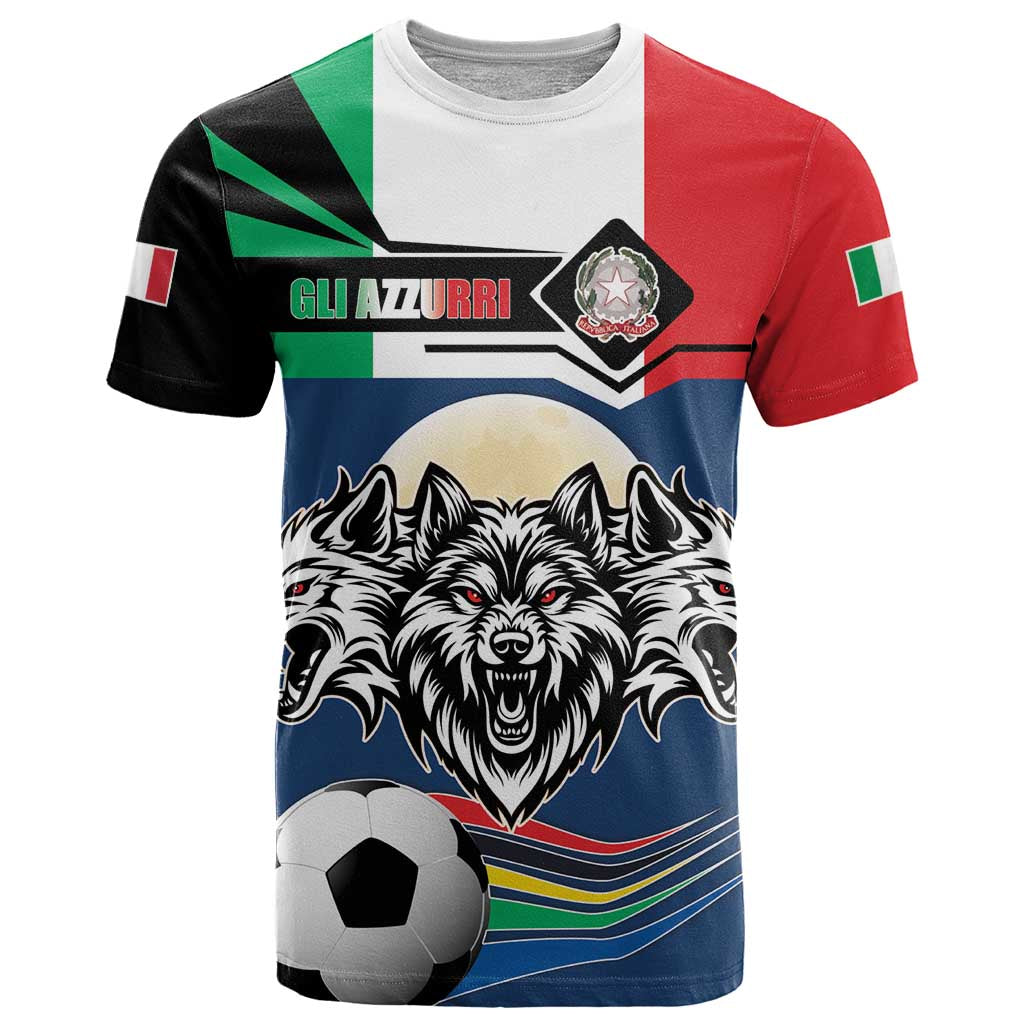 Italian Republic Football T Shirt Gli Azzurri History Champion