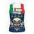 Italian Republic Football Women Sleeveless Polo Shirt Gli Azzurri History Champion