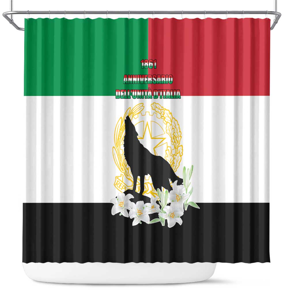 Italian Republic Anniversary of the Unification Shower Curtain Anniversario dellUnita d'Italia