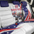 Custom United States Ice Hockey Go Champions Back Car Seat Cover Team USA Eagle Mascot Style