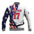 Custom United States Ice Hockey Go Champions Baseball Jacket Team USA Eagle Mascot Style