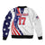 Custom United States Ice Hockey Go Champions Bomber Jacket Team USA Eagle Mascot Style