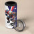 Custom United States Ice Hockey Go Champions 4 in 1 Can Cooler Tumbler Team USA Eagle Mascot Style