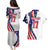 Custom United States Ice Hockey Go Champions Couples Matching Puletasi and Hawaiian Shirt Team USA Eagle Mascot Style