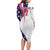 Custom United States Ice Hockey Go Champions Family Matching Long Sleeve Bodycon Dress and Hawaiian Shirt Team USA Eagle Mascot Style