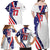 Custom United States Ice Hockey Go Champions Family Matching Off Shoulder Maxi Dress and Hawaiian Shirt Team USA Eagle Mascot Style