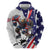 Custom United States Ice Hockey Go Champions Hoodie Team USA Eagle Mascot Style