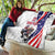 Custom United States Ice Hockey Go Champions Quilt Team USA Eagle Mascot Style