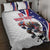 Custom United States Ice Hockey Go Champions Quilt Bed Set Team USA Eagle Mascot Style