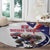 Custom United States Ice Hockey Go Champions Round Carpet Team USA Eagle Mascot Style