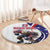 Custom United States Ice Hockey Go Champions Round Carpet Team USA Eagle Mascot Style