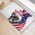 Custom United States Ice Hockey Go Champions Rubber Doormat Team USA Eagle Mascot Style