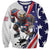 Custom United States Ice Hockey Go Champions Sweatshirt Team USA Eagle Mascot Style