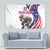 Custom United States Ice Hockey Go Champions Tapestry Team USA Eagle Mascot Style